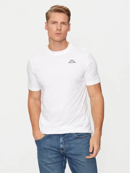 Kappa Tricou Logo Korpo Cafers alb