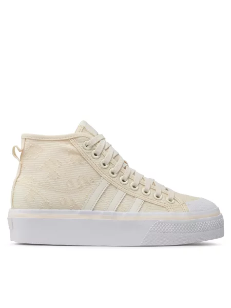 Laisvalaikio batai adidas Nizza Platform Mid W smėlio