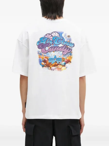 Tricou Alpha Industries alb