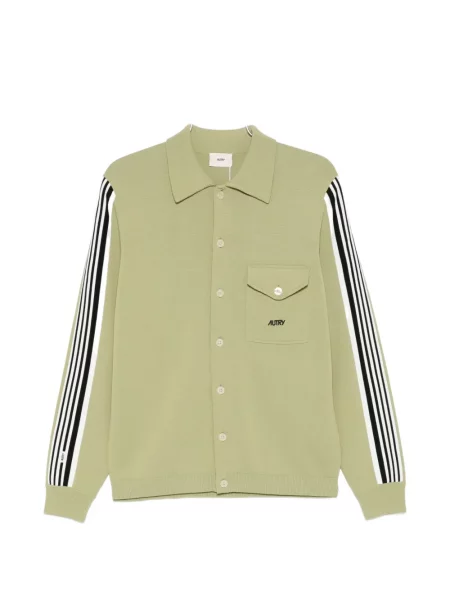 Пуловер Autry на райета зелено