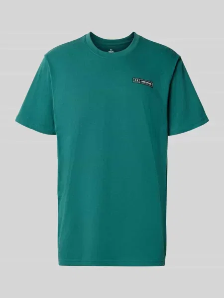 T-shirt krój regular fit z aplikacją logo Under Armour czarna