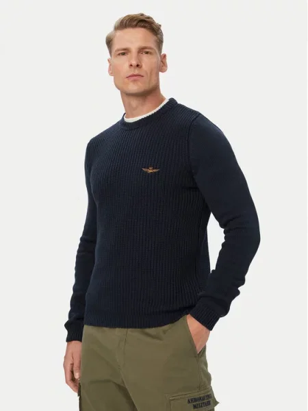 Aeronautica Militare Sweter granatowy