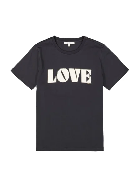 GARCIA Tricou gri metalic alb