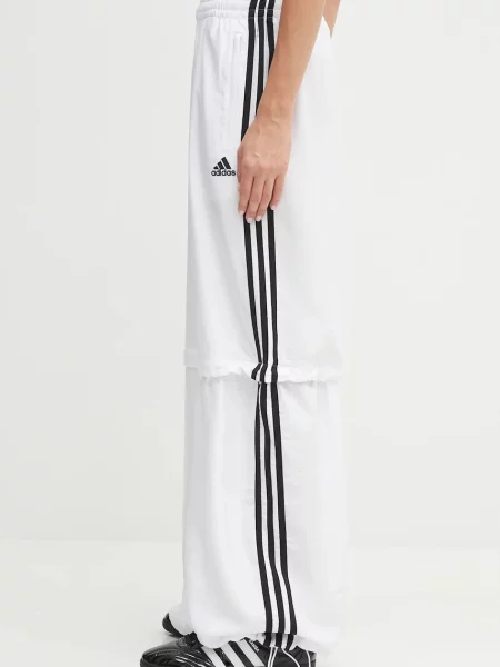 Adidas Originals pantaloni de trening Oversized Trackpants cu imprimeu alb