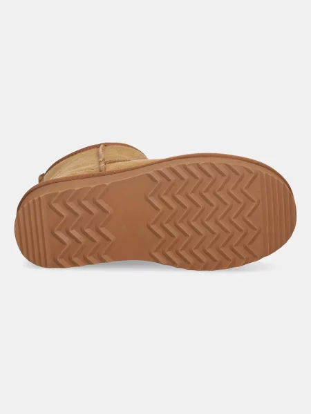 Замшевые утепленные ботинки Steve Madden на платформе коричневые