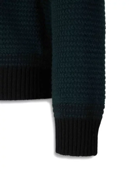 Pulover Zegna cu glugă verde