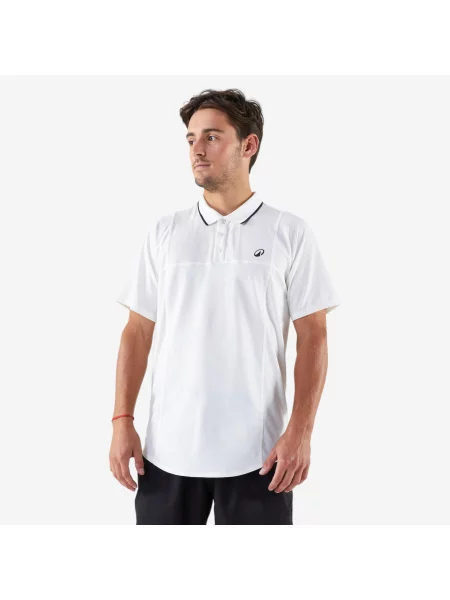 Koszulka polo do tenisa Artengo Dry biała