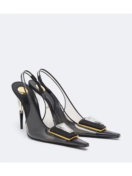 Lodičky Saint Laurent sivá