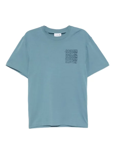 Tricou grafic Lacoste cu imagine albastru