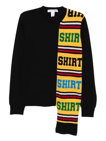 Szvetter Comme Des Garçons Shirt nyomtatás fekete