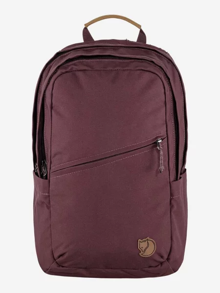 Раница Fjallraven Raven бордо голям с изчистен дизайн червено