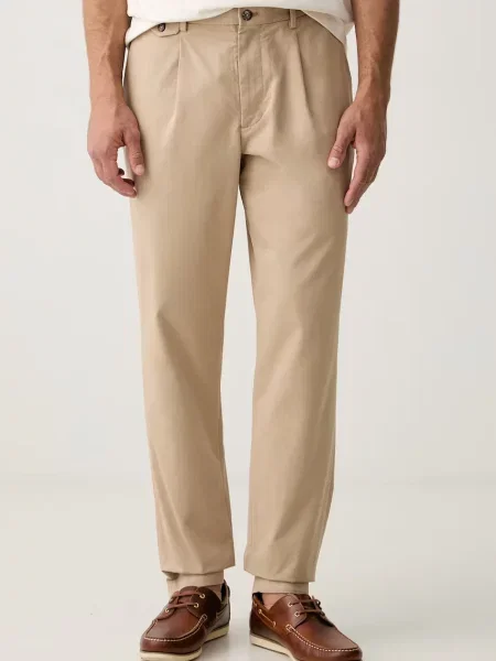 Tommy Hilfiger pantaloni chinos pentru bărbați cu bej