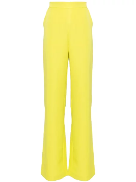 Pantaloni Saiid Kobeisy cu talie înaltă verde