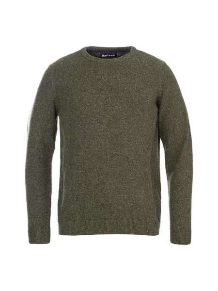 Sweter Barbour tweedowy zielony