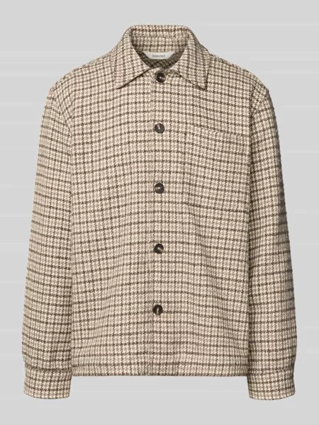 Kurtka koszulowa o kroju oversized z mieszanki wełny model ‘REGARI’ Selected Homme