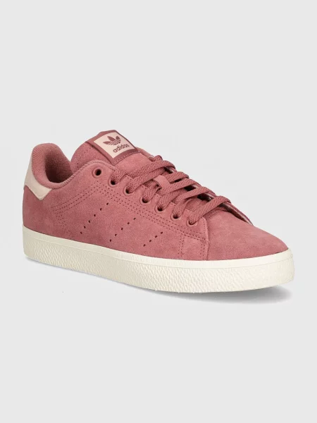 Adidas Originals sneakersy zamszowe Stan Smith Cs bordowy różowe