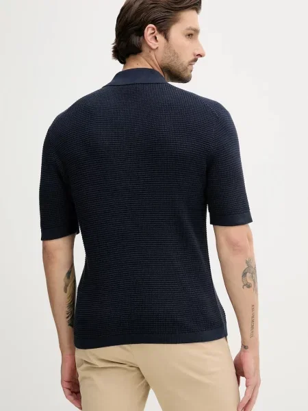 Polo tričko Calvin Klein Jeans tmavomodrá