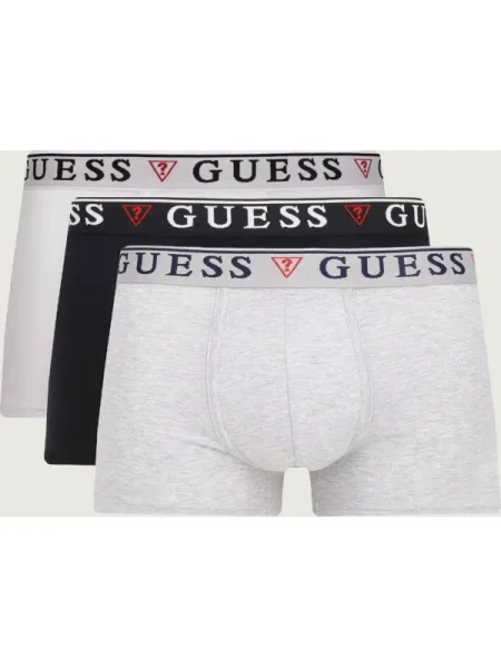 GUESS Boxeri Brian bleumarin sângeriu / alb gri