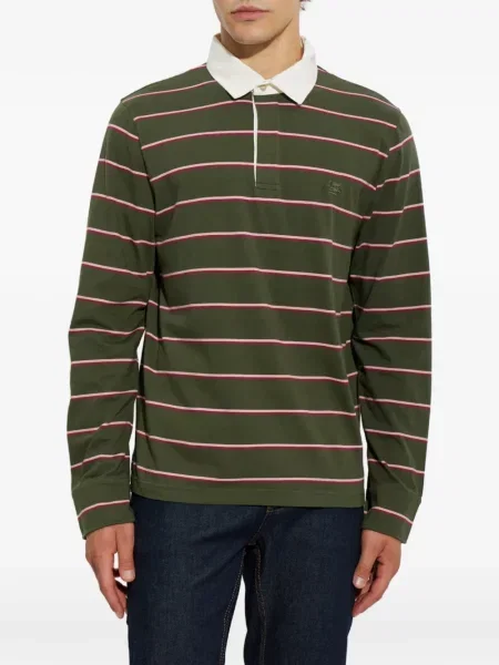 Lung tricou polo Etro verde