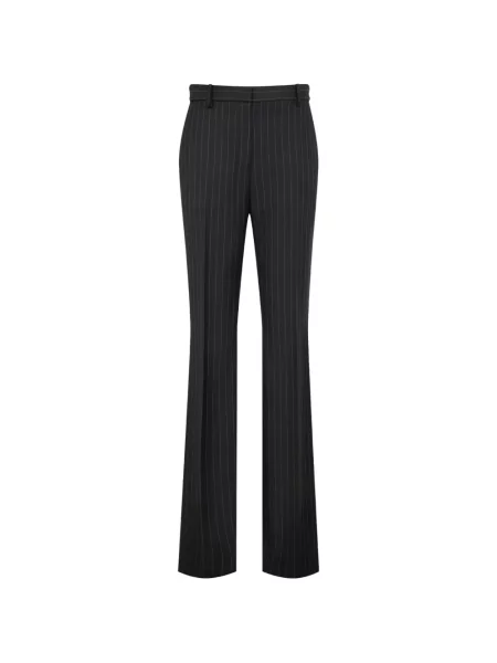 Pantaloni Tom Ford de lână cu dungi negru