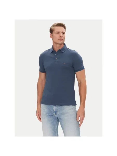 Tommy Hilfiger Polo majica Slim Fit modra