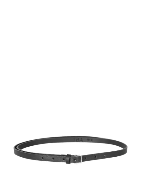 Cu centură curea Tela din piele cu cataramă negru