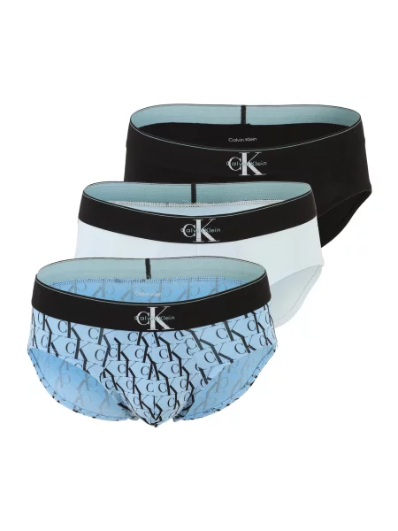 Calvin Klein Underwear Spodnje hlačke nebeško modra / pastelno modra / črna bela