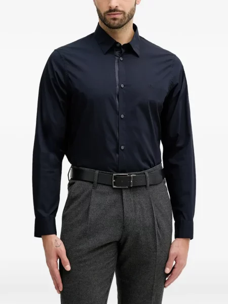 Риза Armani Exchange бродирана синьо