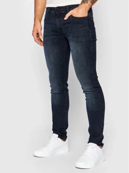 Skinny fit kavbojke Jack&jones modra