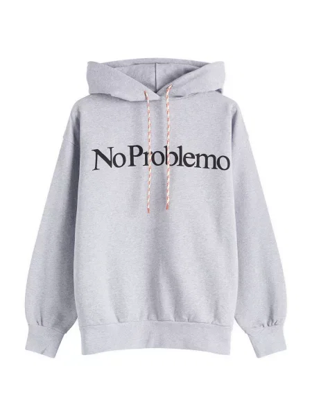 Bluza z kapturem No Problemo z kapturem szara