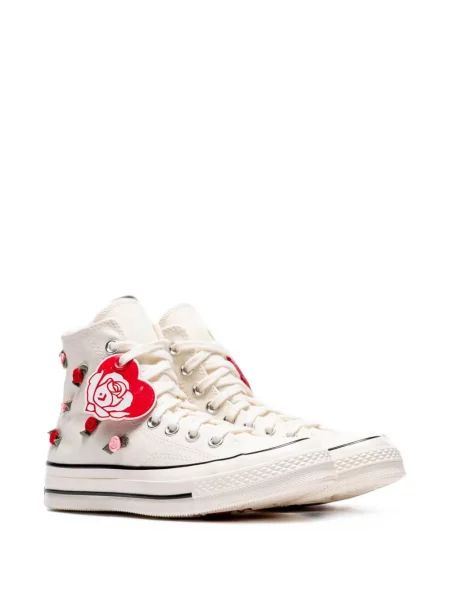 Sneakerși Converse Chuck 70 alergare cu model floral cu aplicații negru