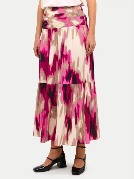 Юбка макси Kaffe розовая