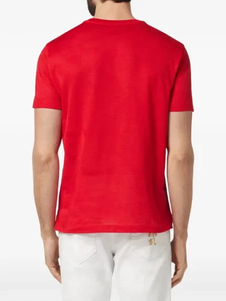 Tricou Billionaire cu broderie roșu