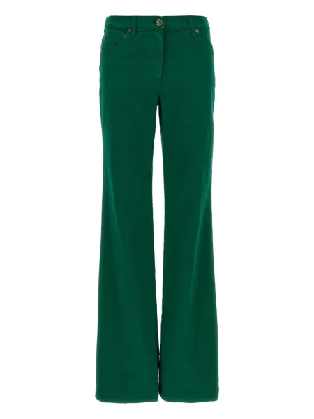 Pantaloni Etro cu broderie verde