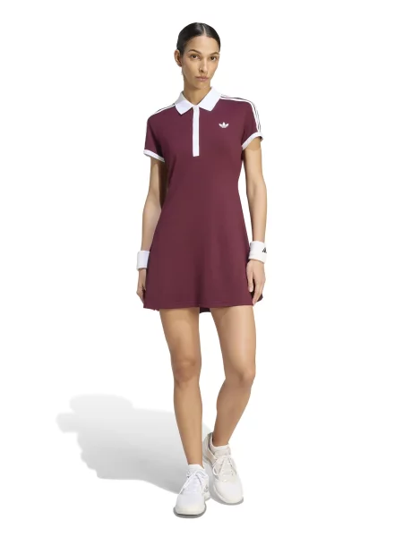 ADIDAS PERFORMANCE Športové šaty CLASSICS bordová biela