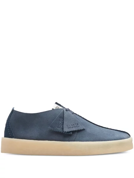 Pantofi Clarks Originals din piele de căprioară albastru