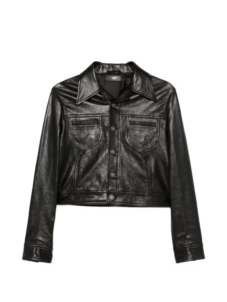 Geanta de piele Amiri negru