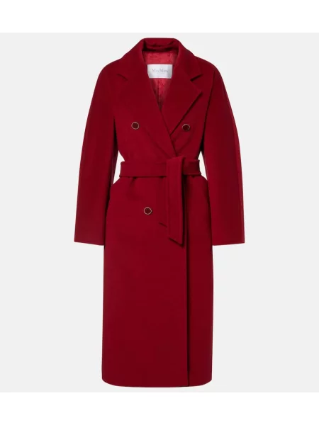 Volneni plašč Max Mara rdeča