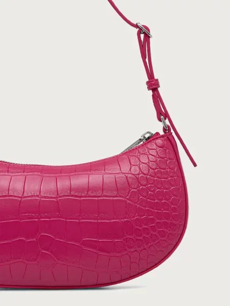 Tommy Jeans torebka hobo z imitacji skóry różowa