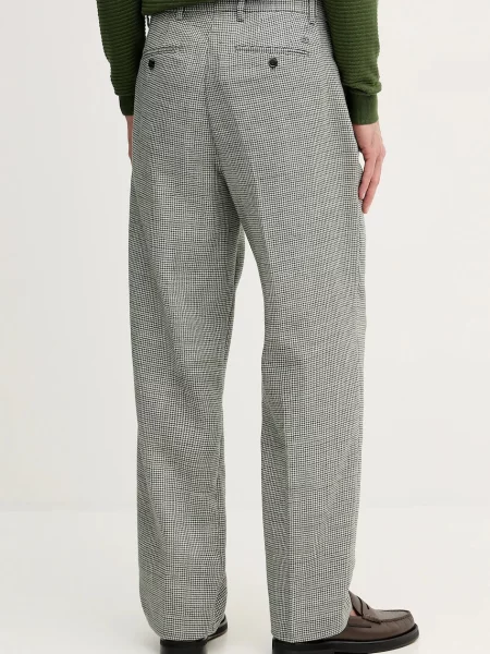 Vlněné kalhoty Tommy Hilfiger zelená