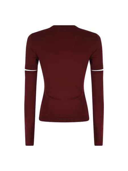 Sweter Federica Tosi bez rękawów czerwony