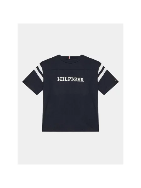 Tommy Hilfiger Majica Varsity D Mornarsko modra
