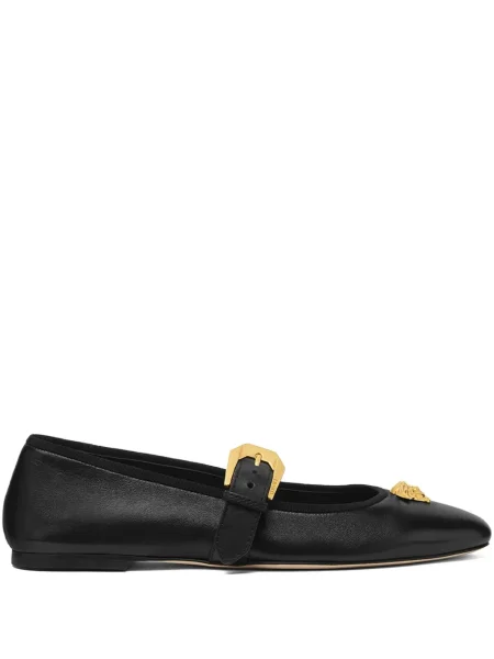 Balerini Versace cu cataramă negru