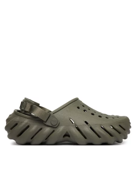 Natikače Crocs Echo Clog zelena