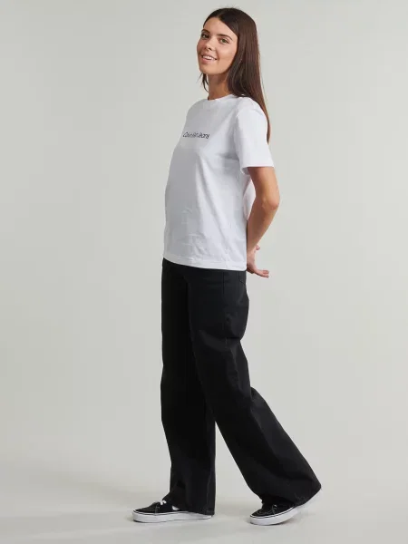 Klasična majica Calvin Klein Jeans bijela