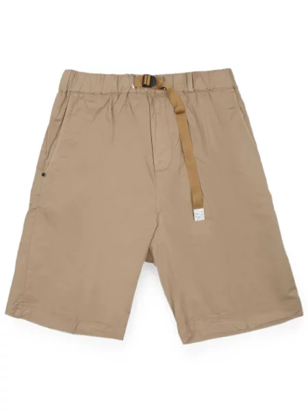 Cu centură pantaloni scurți White Sand alb