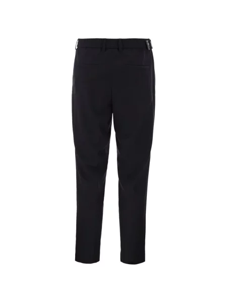 Pantaloni Boss de lână conici albastru