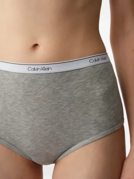 Chiloți briefs Calvin Klein cu autograf gri