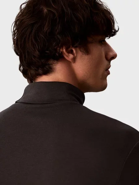 Легкий лонгслив Calvin Klein коричневый