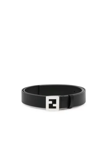 Pasek Fendi z logo czarny